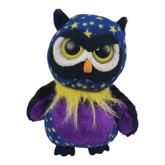Ganz Webkinz Midnight Owl Plush No Code Stuffed Animal Toy Doll Stars Halloween - Picture 1 of 12